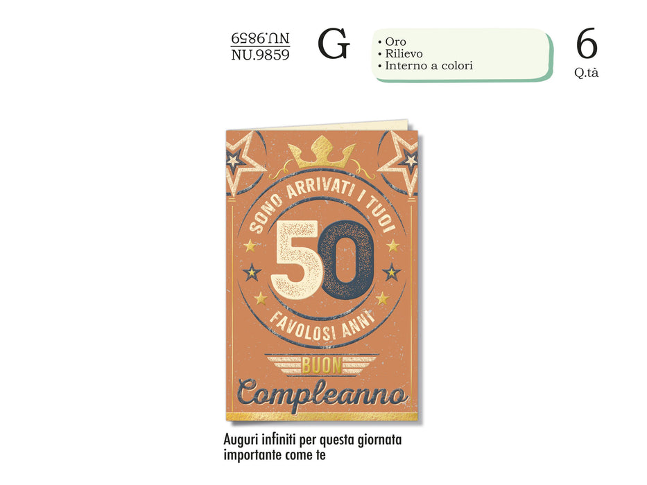 CROMO BIGLIETTI 50 ANNI NU.9859- Conf da 1