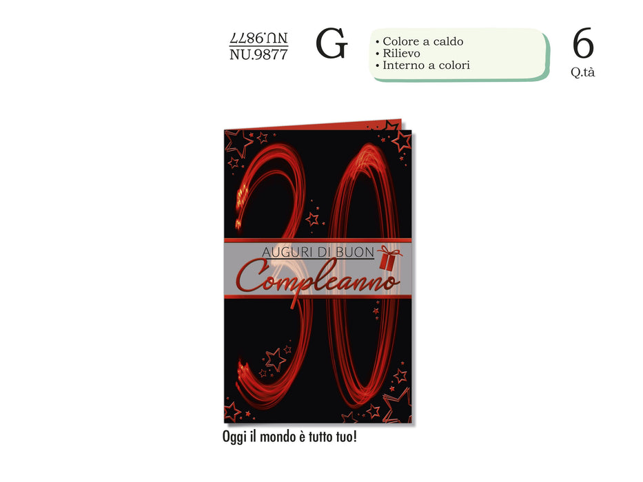CROMO BIGLIETTI 30 ANNI NU.9877- Conf da 1