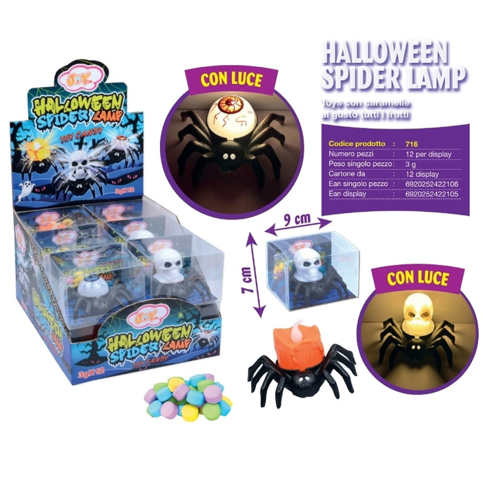 JOYGUM HALLOWEEN SPIDER LAMP 3gr - Conf da 12