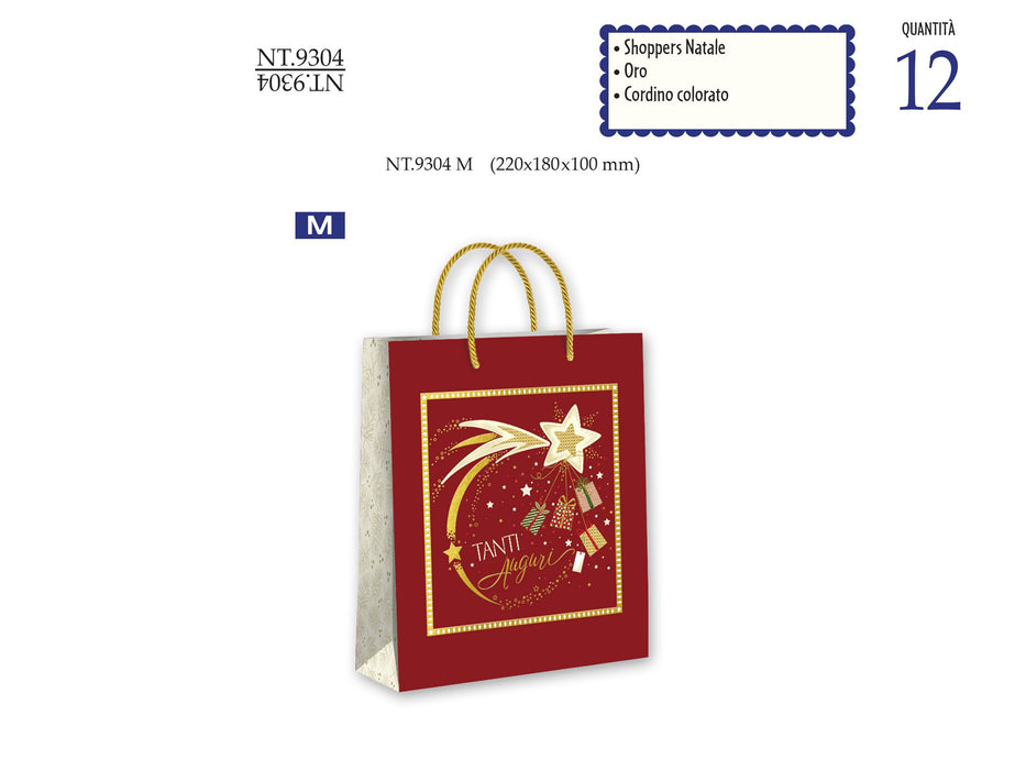 CROMO SHOPPERS NATALE BOUTIQUE NT.9304M - Conf da 12