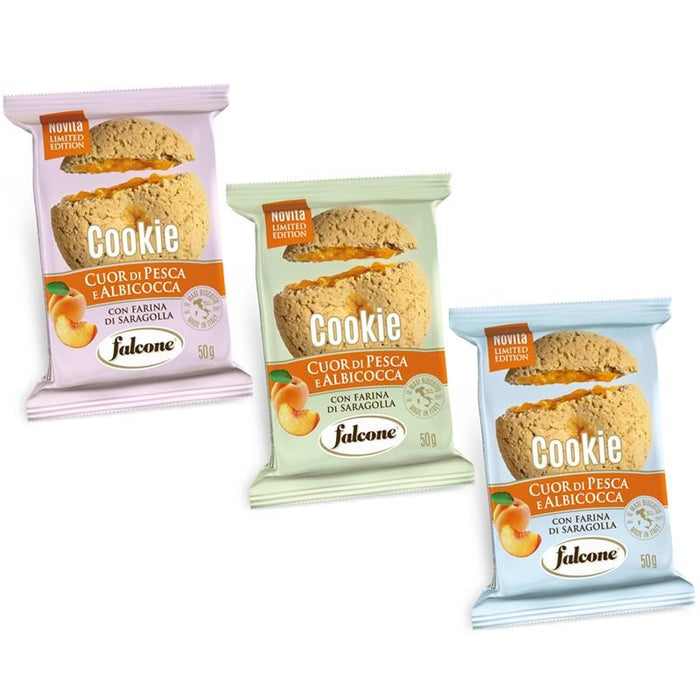 FALCONE COOKIES ALBICOCCA E PESCA 50GR - Conf. da 13