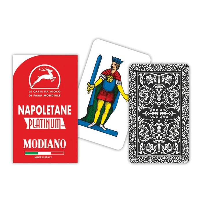 MODIANO CARTE DA GIOCO NAPOLETANE ROSSE PLATINUM - Conf. da 1
