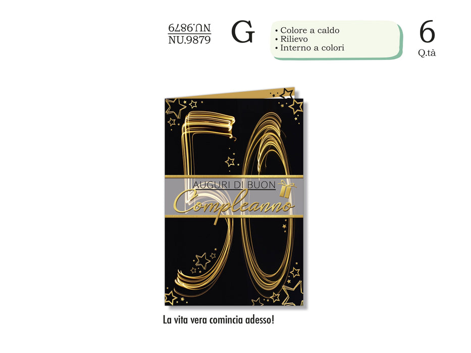 CROMO BIGLIETTI 50 ANNI NU.9879- Conf da 1