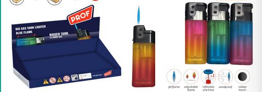 PROF ACCENDINO ANTIVENTO RUBBER GRADIENT GIANT ART.40804851- Conf da 20
