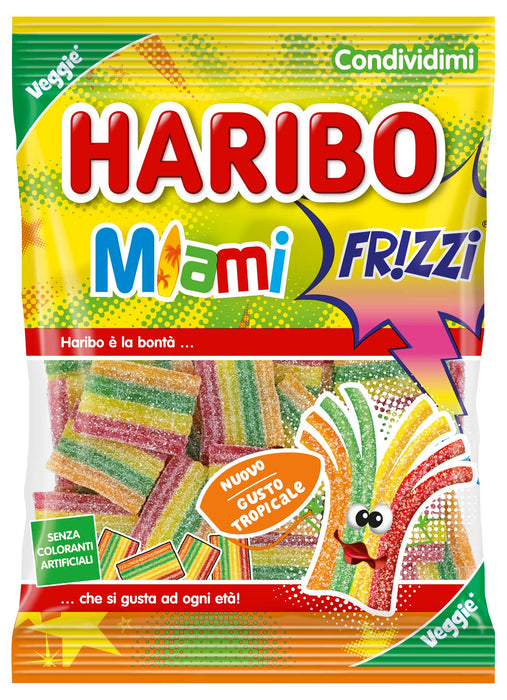 HARIBO CARAMELLA GOMMOSA BUSTA 80GR MIAMI FRIZZI - Conf. da 1
