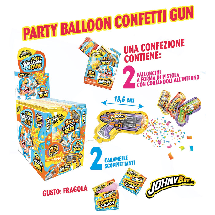JOYGUM PARTY BALLOON CONFETTI GUN 4gr - Conf da 24
