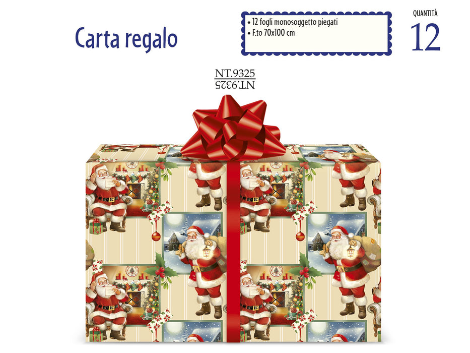CROMO CARTA DA REGALO NATALE NT.9325 - Conf da 12