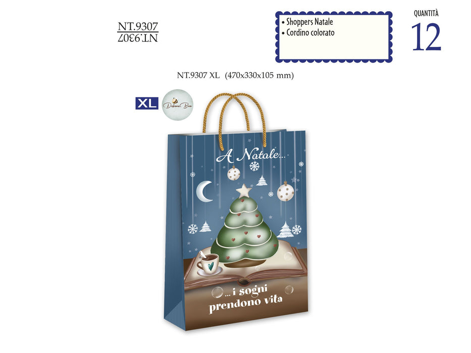 CROMO SHOPPERS NATALE NT.9307XL - Conf da 12