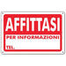 CARTELLI AFFISSIONE AFFITTASI - Conf. da 10