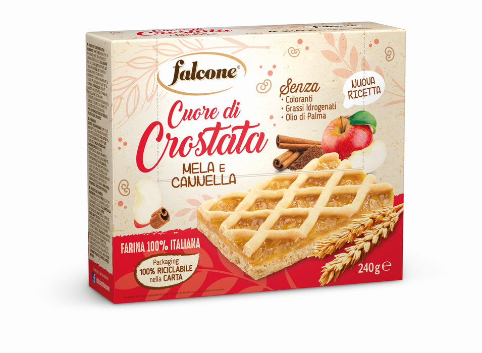 FALCONE MULTIPACK CROSTRATA MELA E CANNELLA 4 PEZZI X 60GR - Conf. da 1
