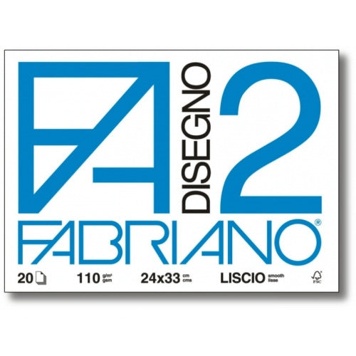 FABRIANO ALBUM DA DISEGNO F2 24X33 LISCIO - Conf. da 1