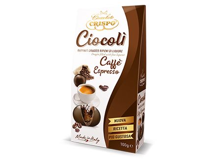 CRISPO CIOCOLI’ CAFFE’ ESPRESSO ASTUCCIO 100GR - Conf. da 1