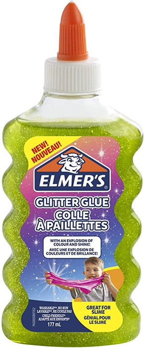 ELMER’S COLLA GLITTER LIQUIDA PER SLIME 177ml. VERDE - Conf. da 1